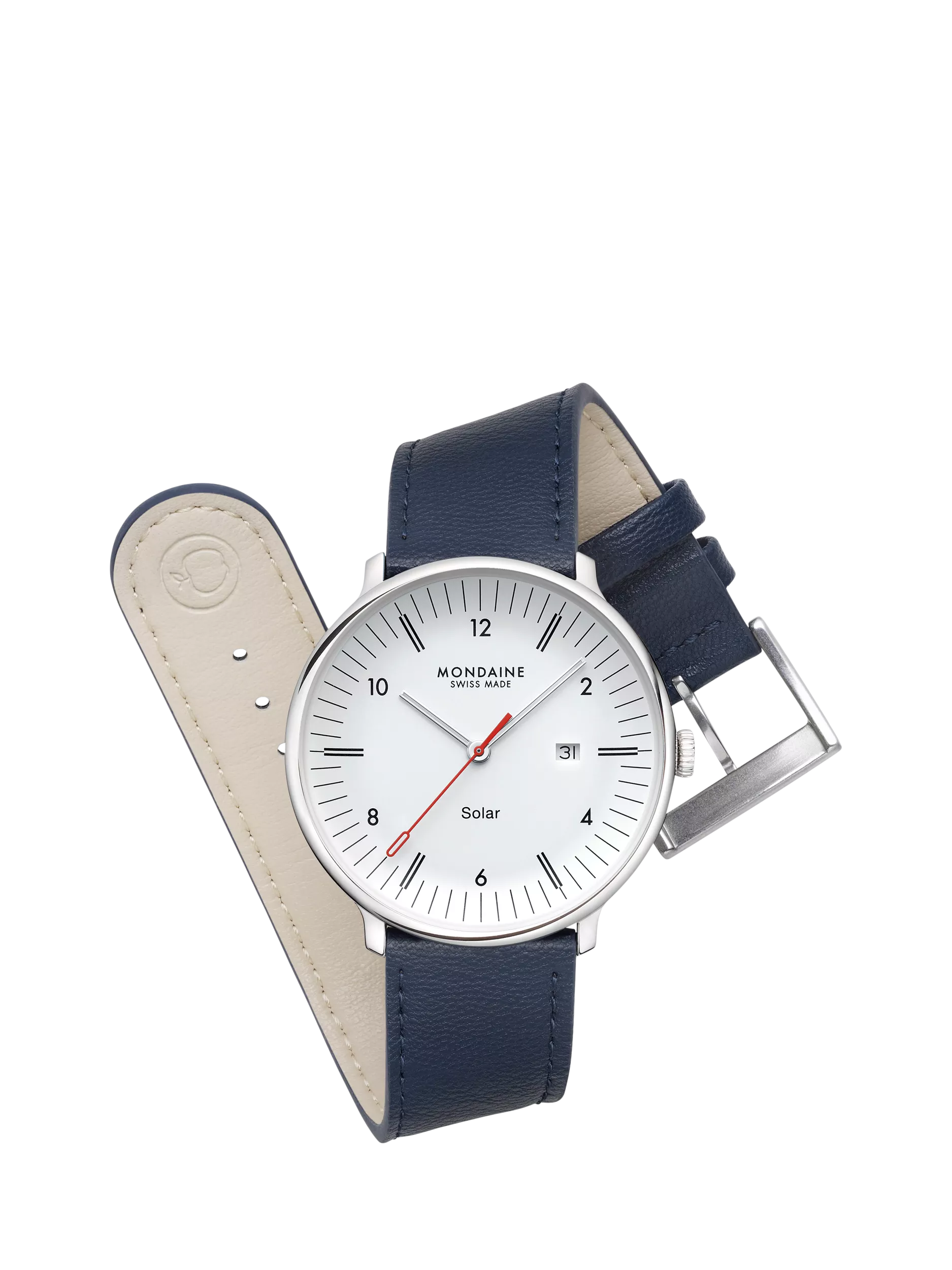 Mondaine men's Doppio solar watch 41mm (British brand)
