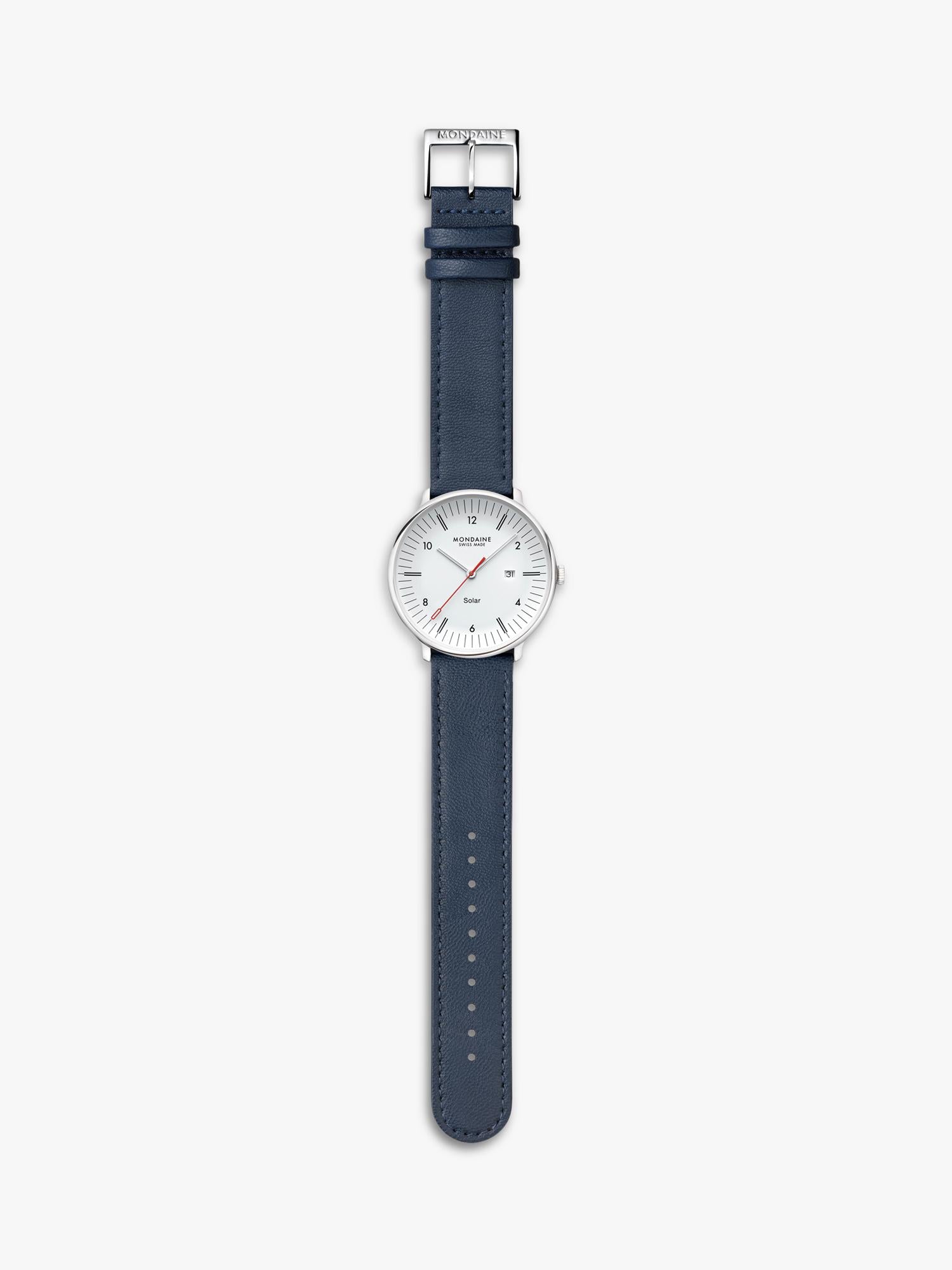 Mondaine men's Doppio solar watch 41mm (British brand)