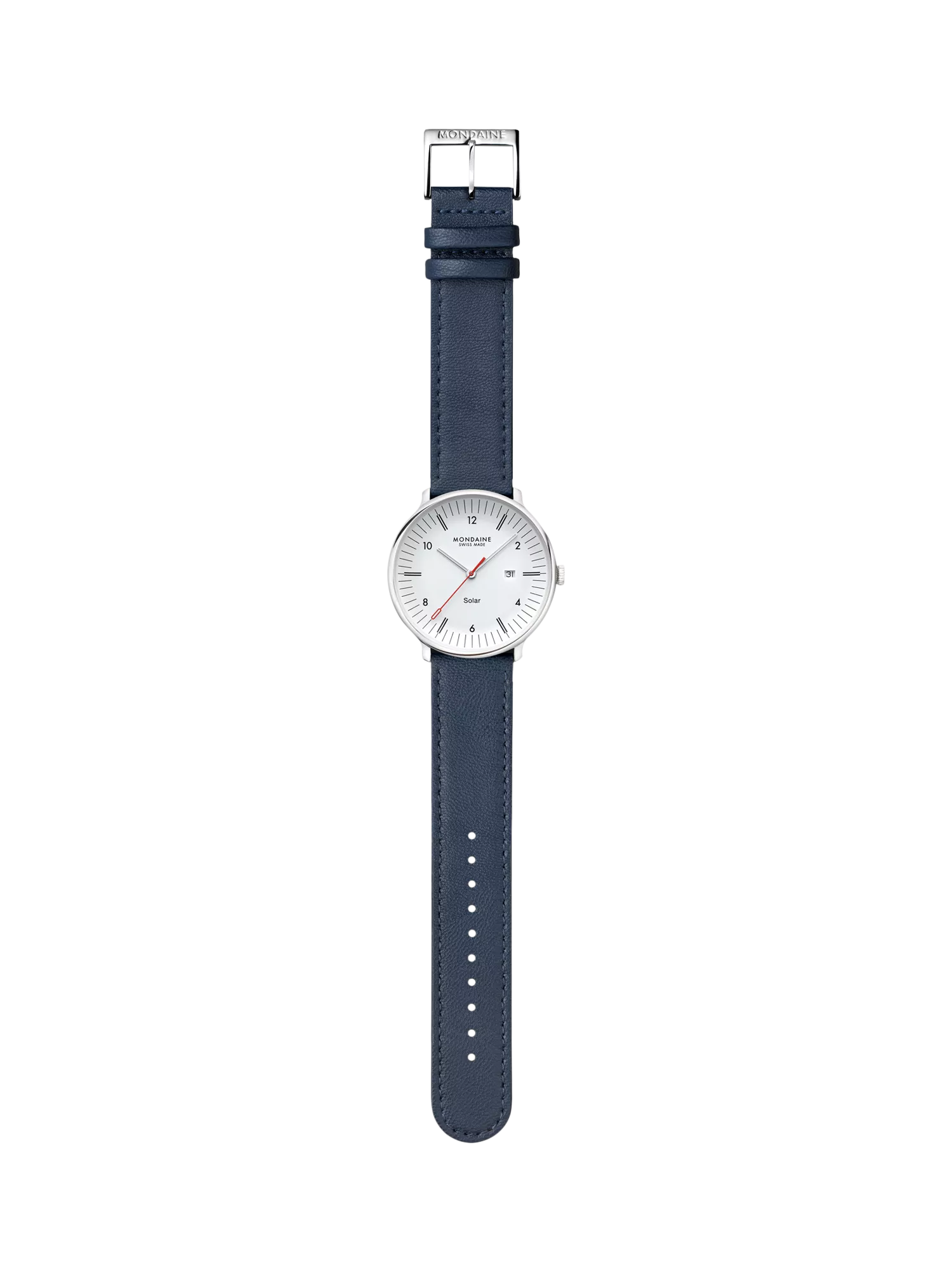 Mondaine men's Doppio solar watch 41mm (British brand)