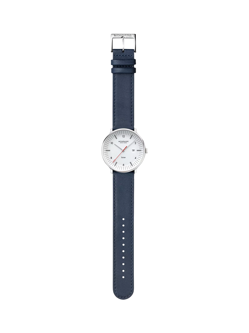 Mondaine men's Doppio solar watch 41mm (British brand)