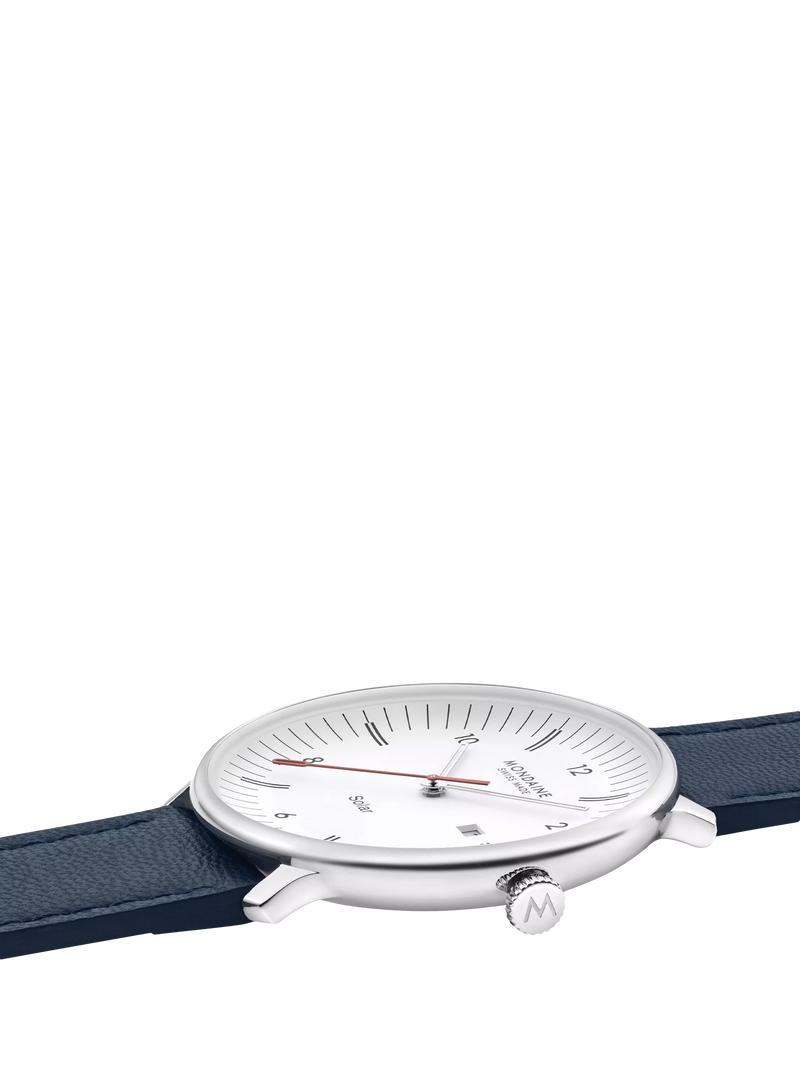 Mondaine men's Doppio solar watch 41mm (British brand)