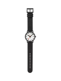 Mondaine Essence Solar watch men's 41mm black nylon strap, imported from the UK