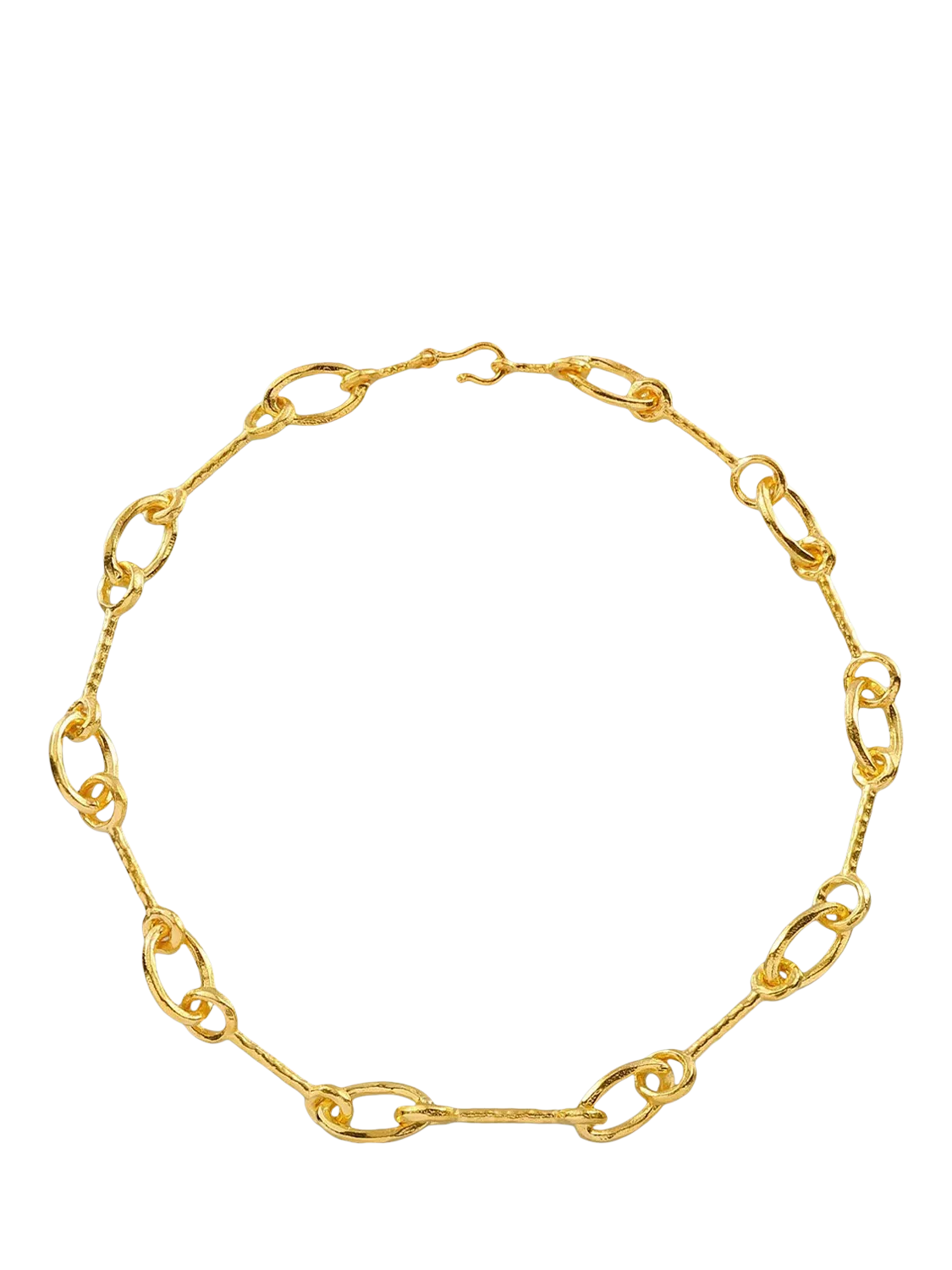 Shyla gold plated interlock necklace 44cm, imported from the UK