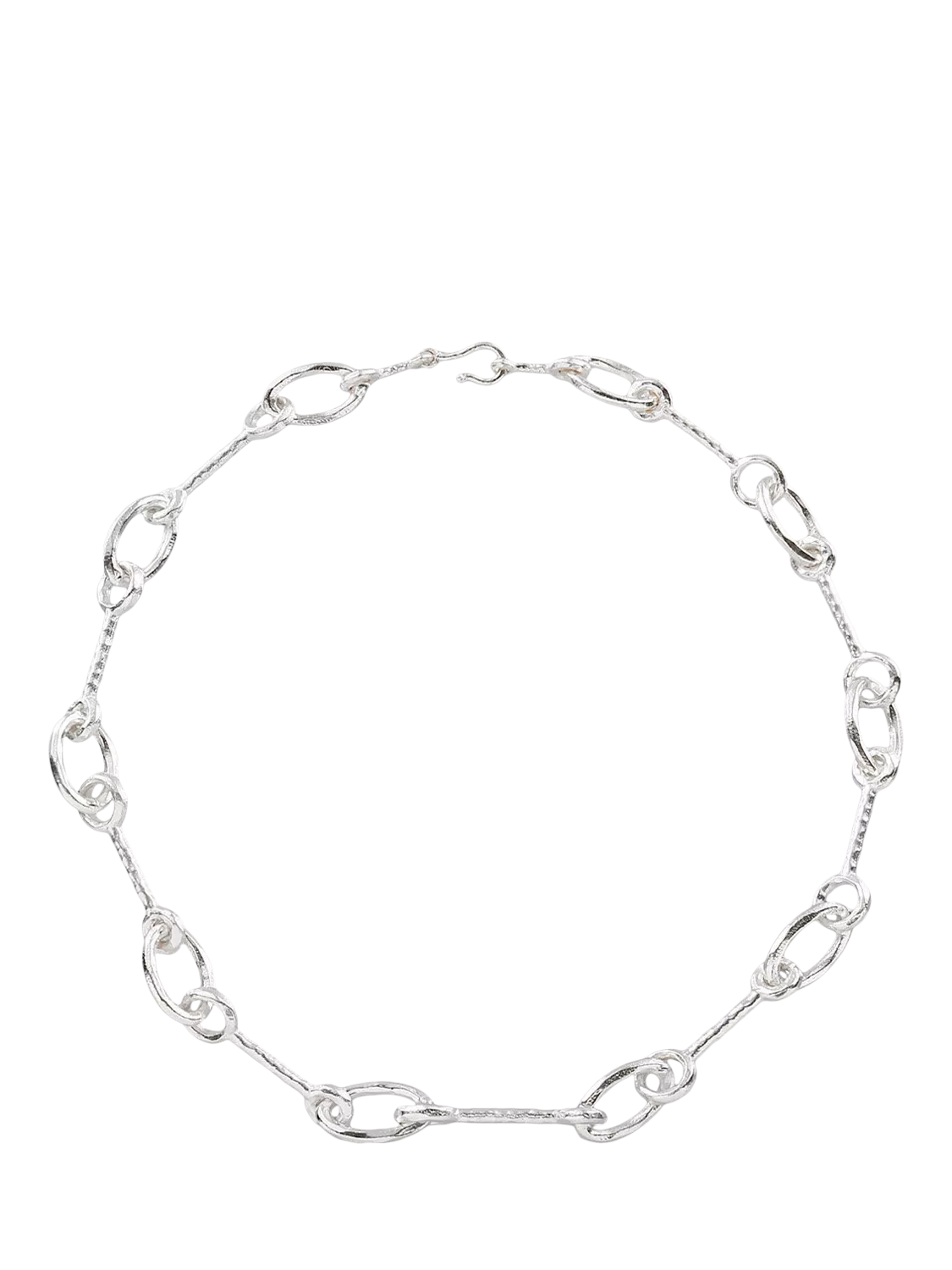 Shyla Matera interlock necklace silver 44cm, UK version