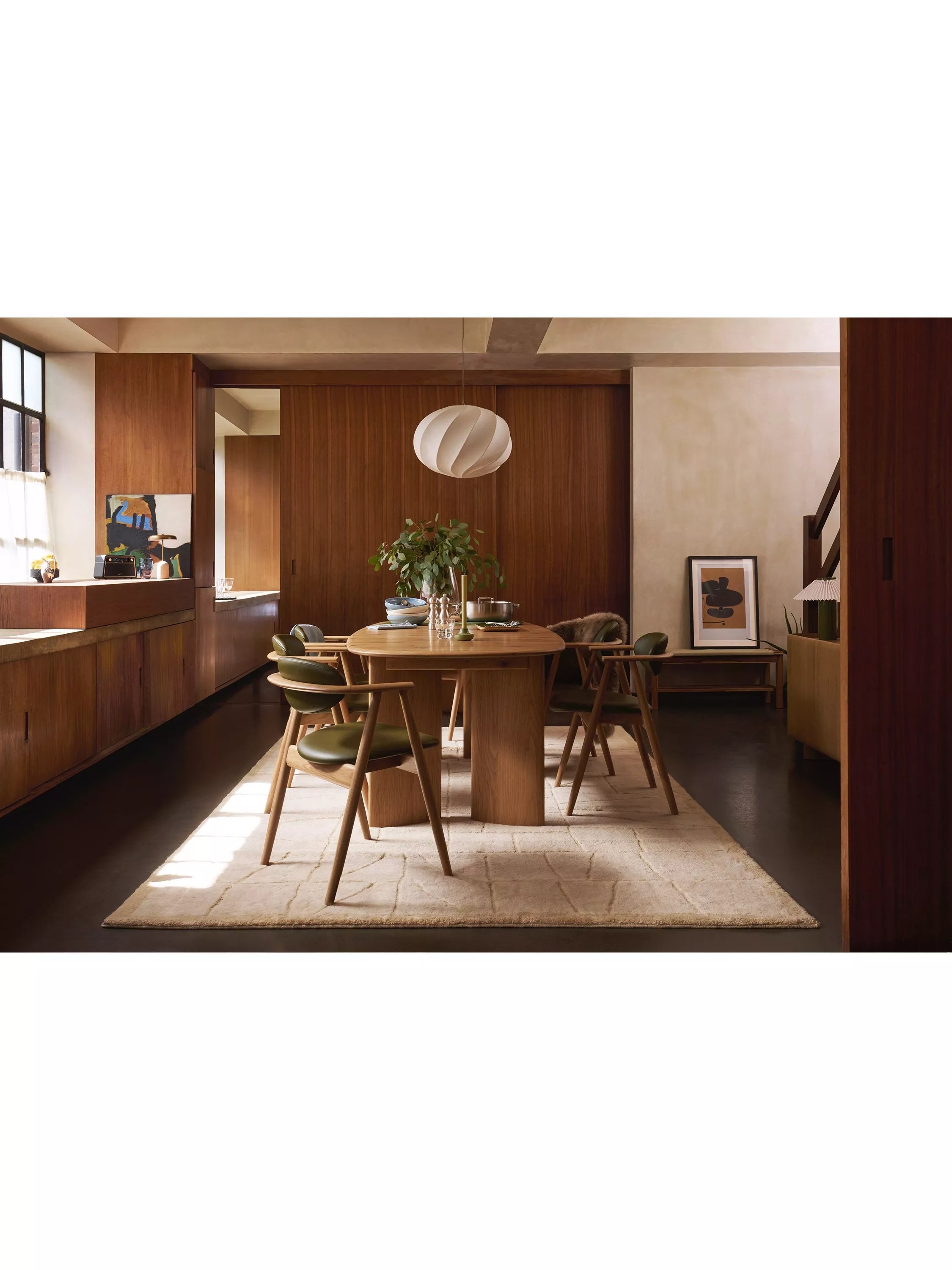 John Lewis Ida frame dining chair oak olive (British brand)