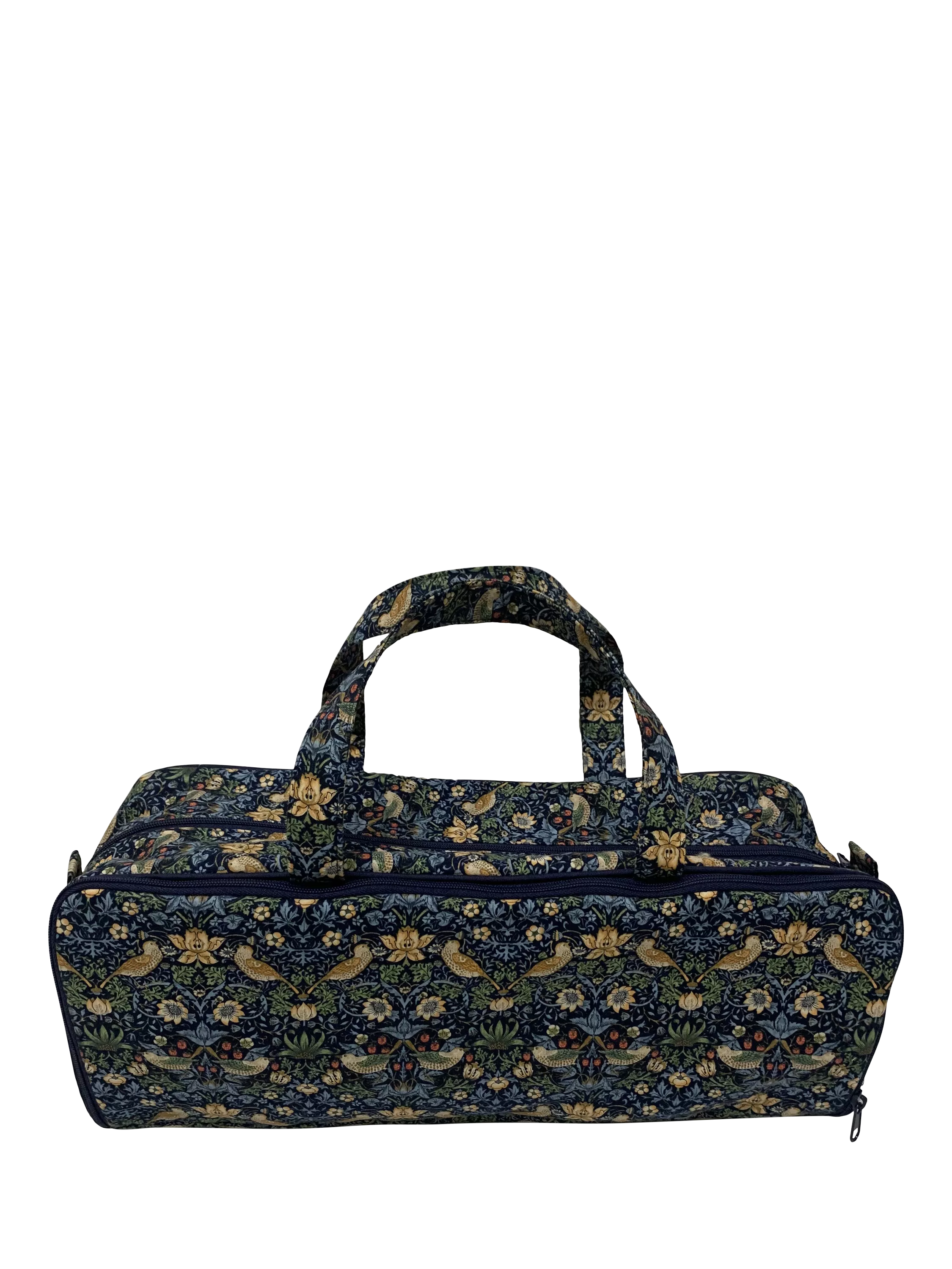 John Lewis Strawberry Thief navy knitting bag, UK version