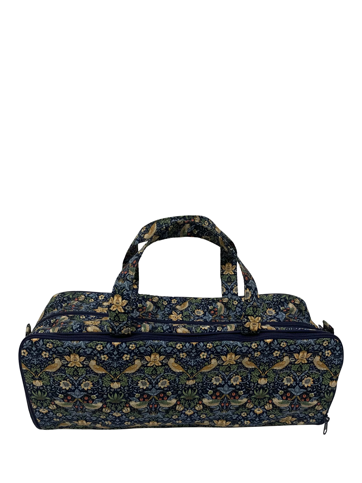 John Lewis Strawberry Thief navy knitting bag, UK version