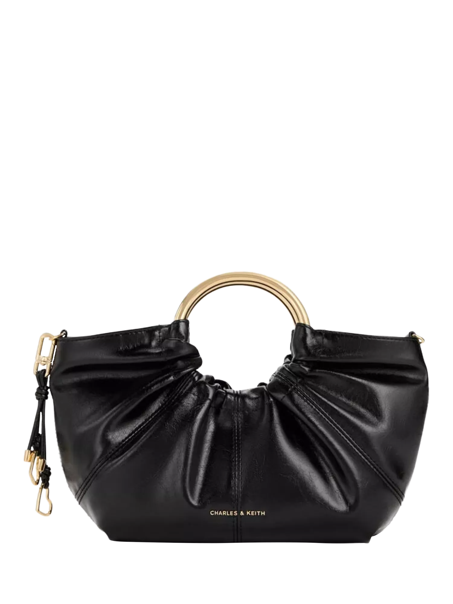CHARLES & KEITH Ciara Top Handle Bag, Black