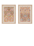John Lewis Floral Framed Print & Mount, Set of 2, 40 x 30cm, Multi