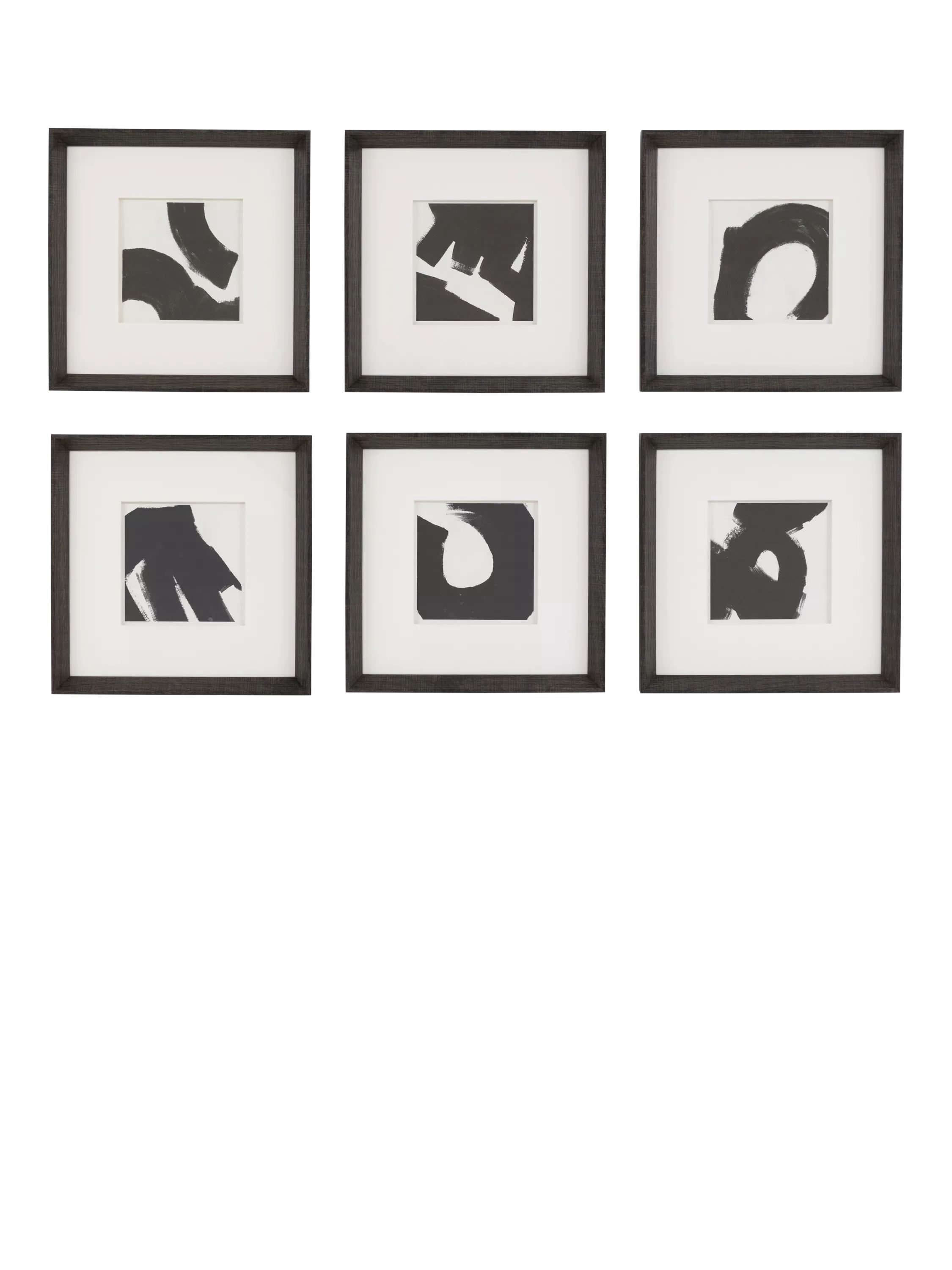 John Lewis Scandi abstract framed art set 31x31cm, imported from the UK