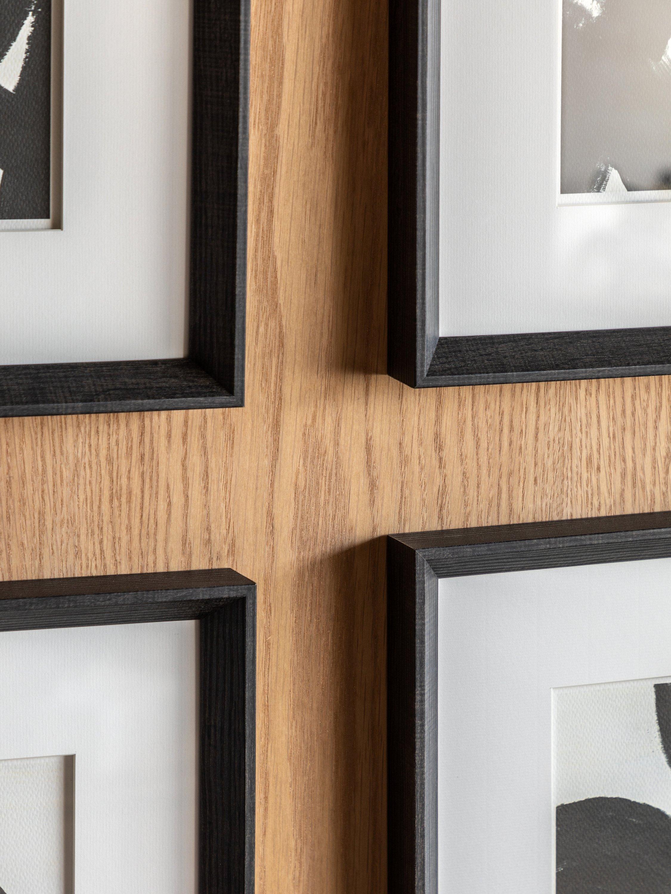 John Lewis Scandi abstract framed art set 31x31cm, imported from the UK