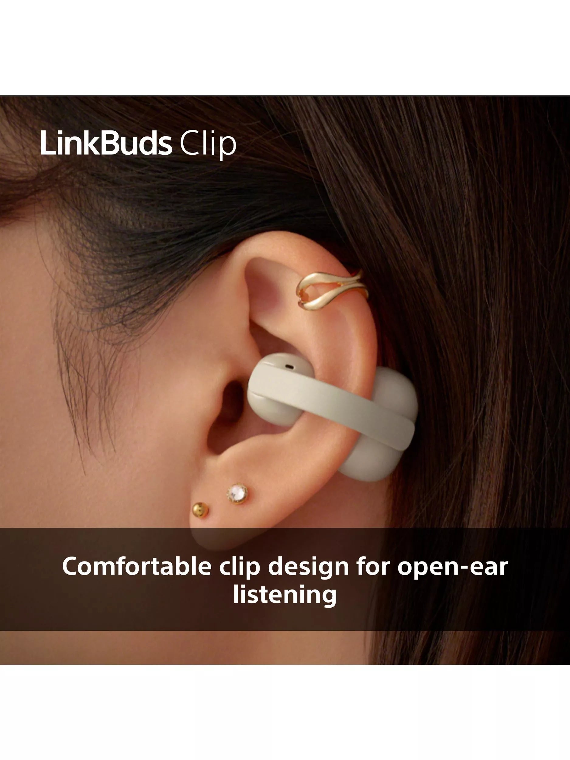 Sony LinkBuds Clip true wireless open-ear headphones (British brand)