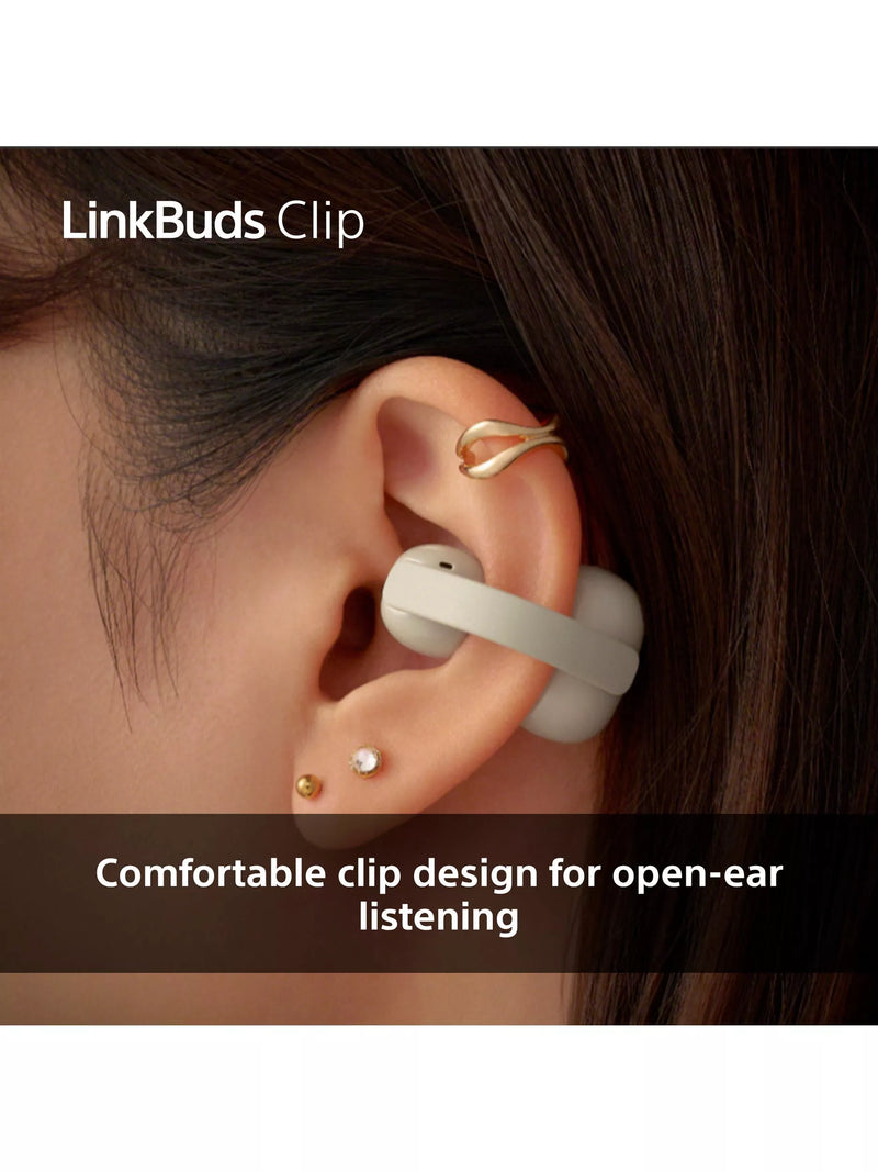 Sony LinkBuds Clip true wireless open-ear headphones (British brand)