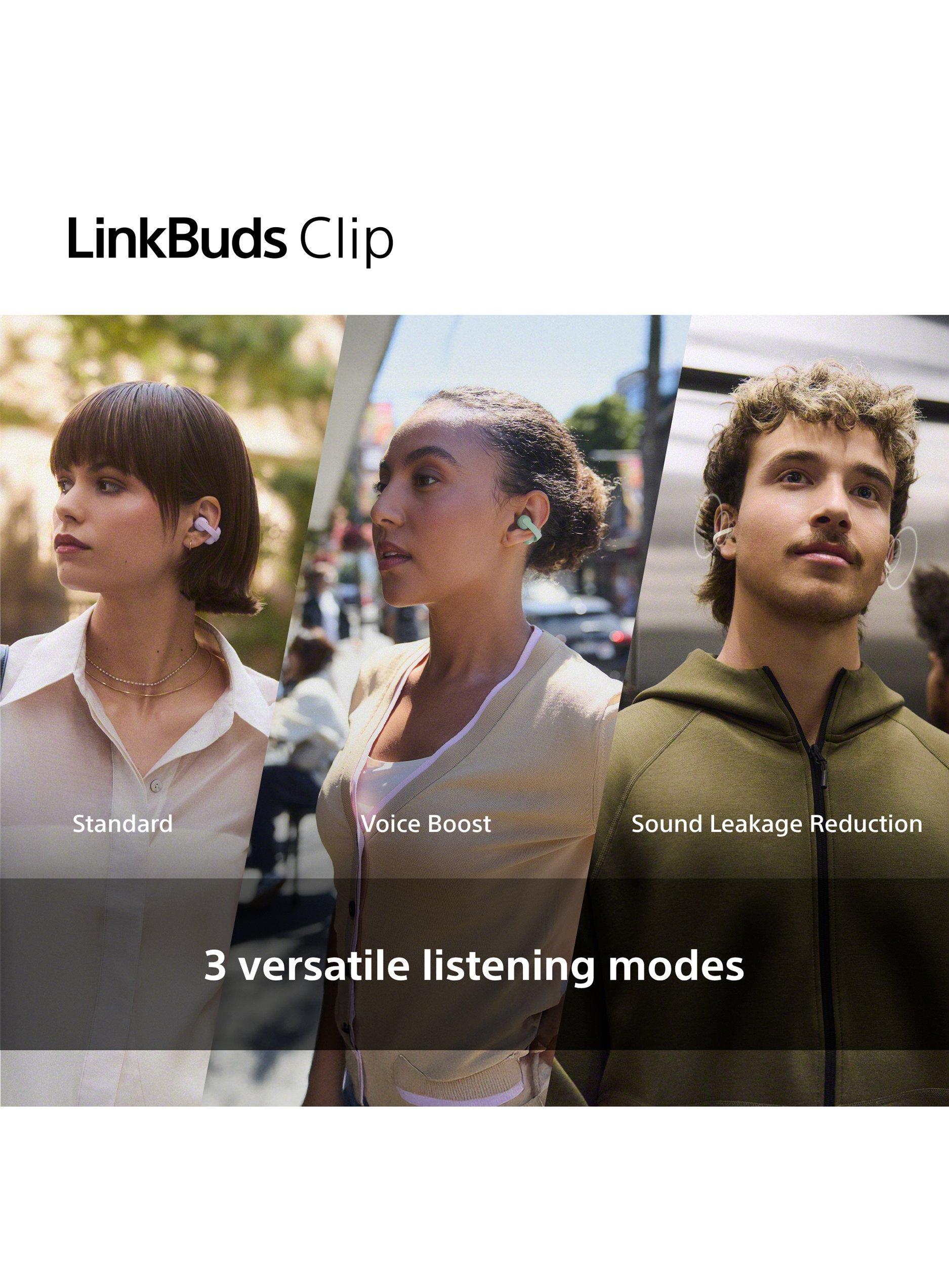 Sony LinkBuds Clip true wireless open-ear headphones (British brand)