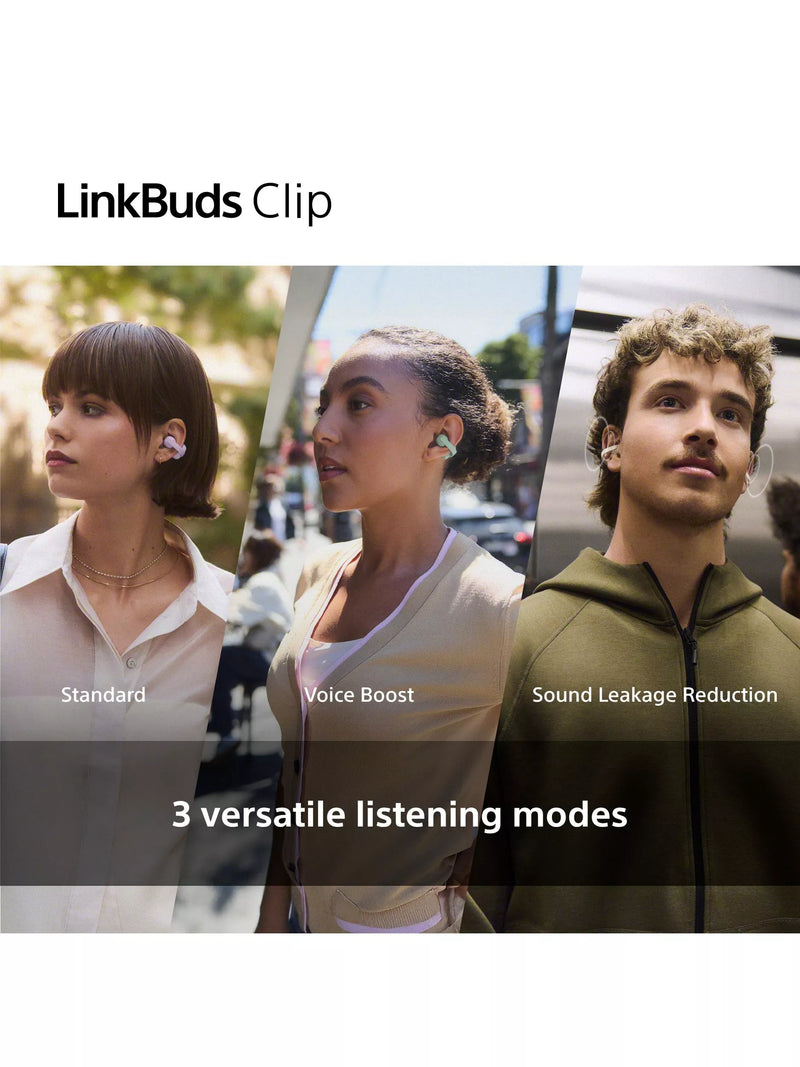 Sony LinkBuds Clip true wireless open-ear headphones (British brand)