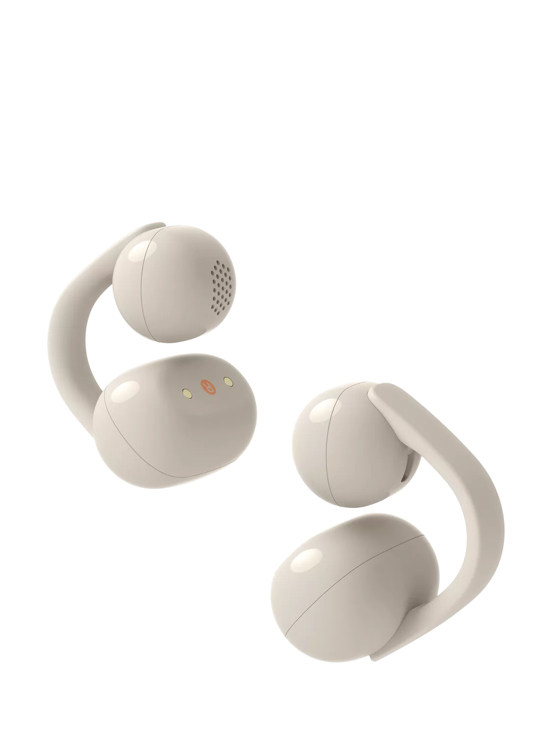 Sony WF-LC900 LinkBuds Clip True Wireless Bluetooth Open-Ear Headphones with Open-Ear Design & Mic/Remote, Taupe