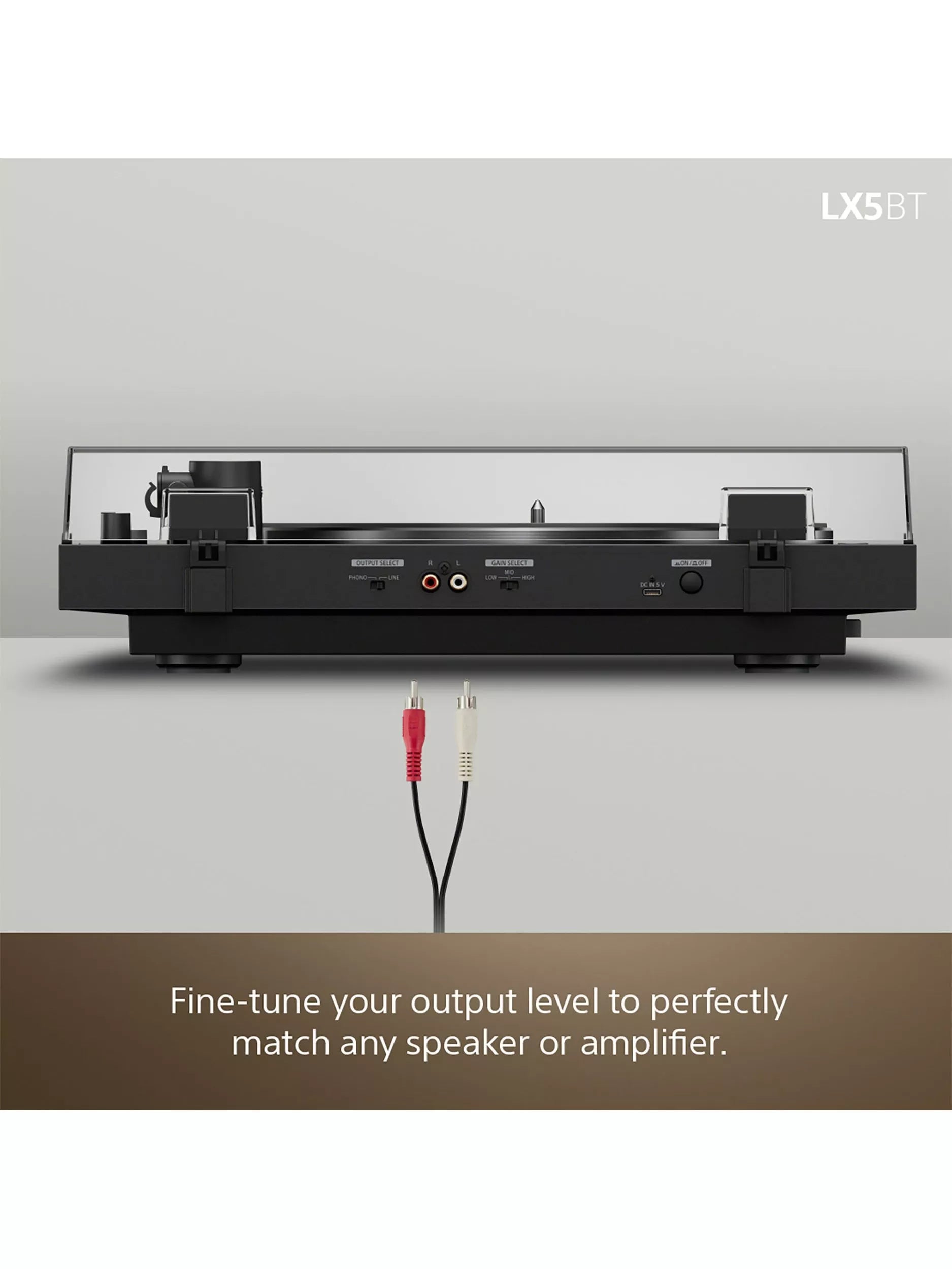 Sony PS-LX5BT Bluetooth turntable black, imported from the UK