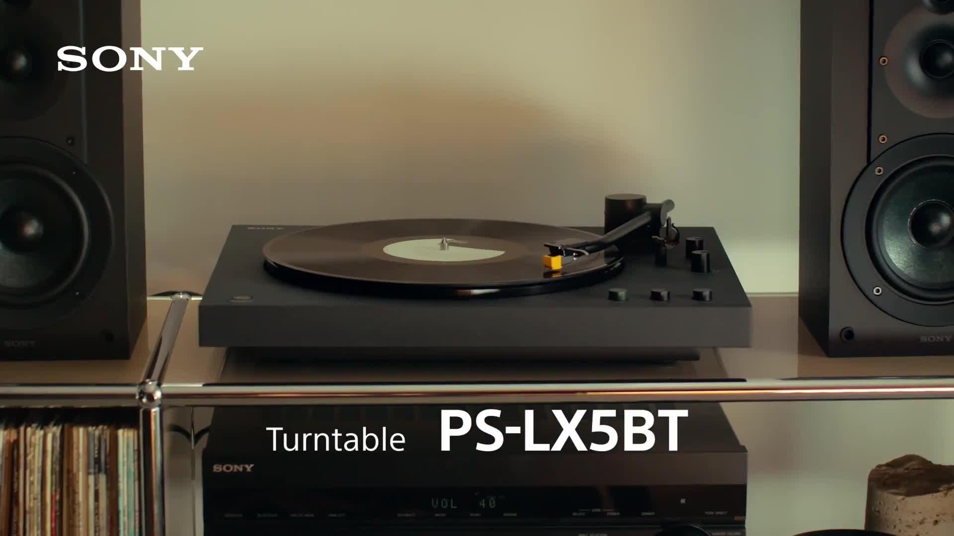 Sony PS-LX5BT Bluetooth turntable black, imported from the UK