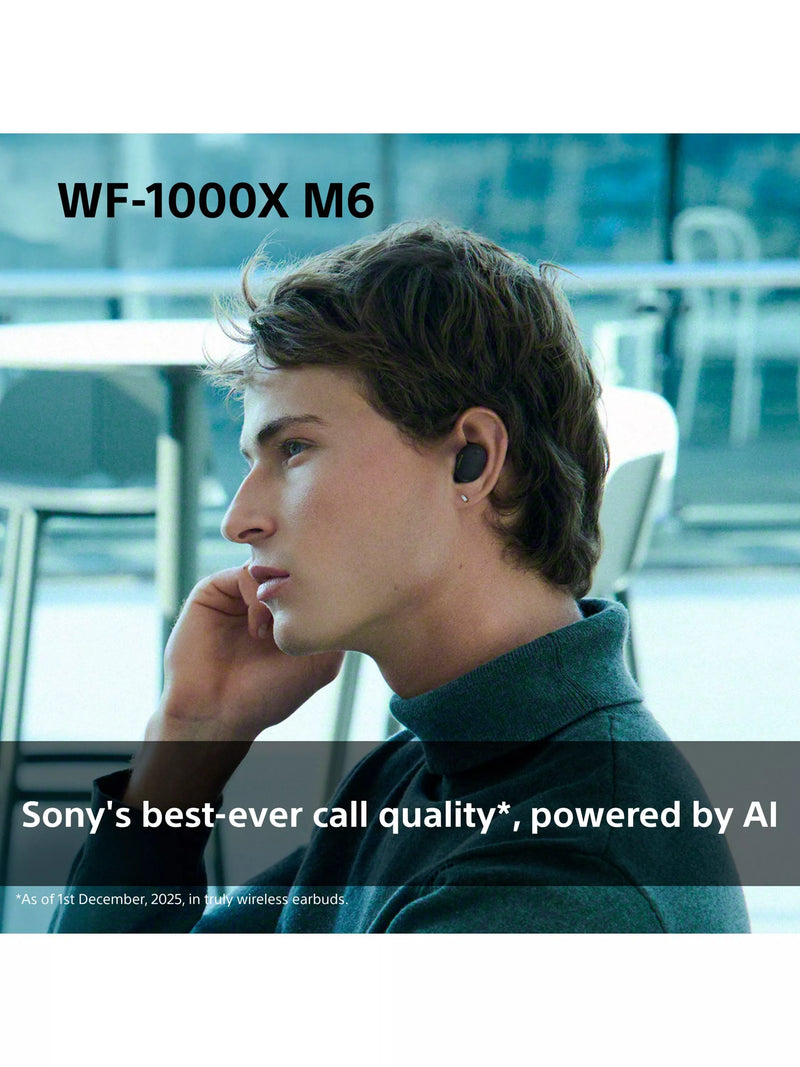 Sony WF-1000XM6 noise cancelling earbuds (British brand)