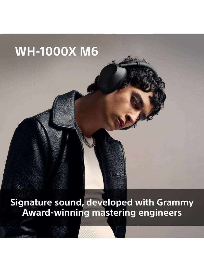 Sony WH-1000XM6 noise cancelling wireless Bluetooth over-ear headphones, UK version