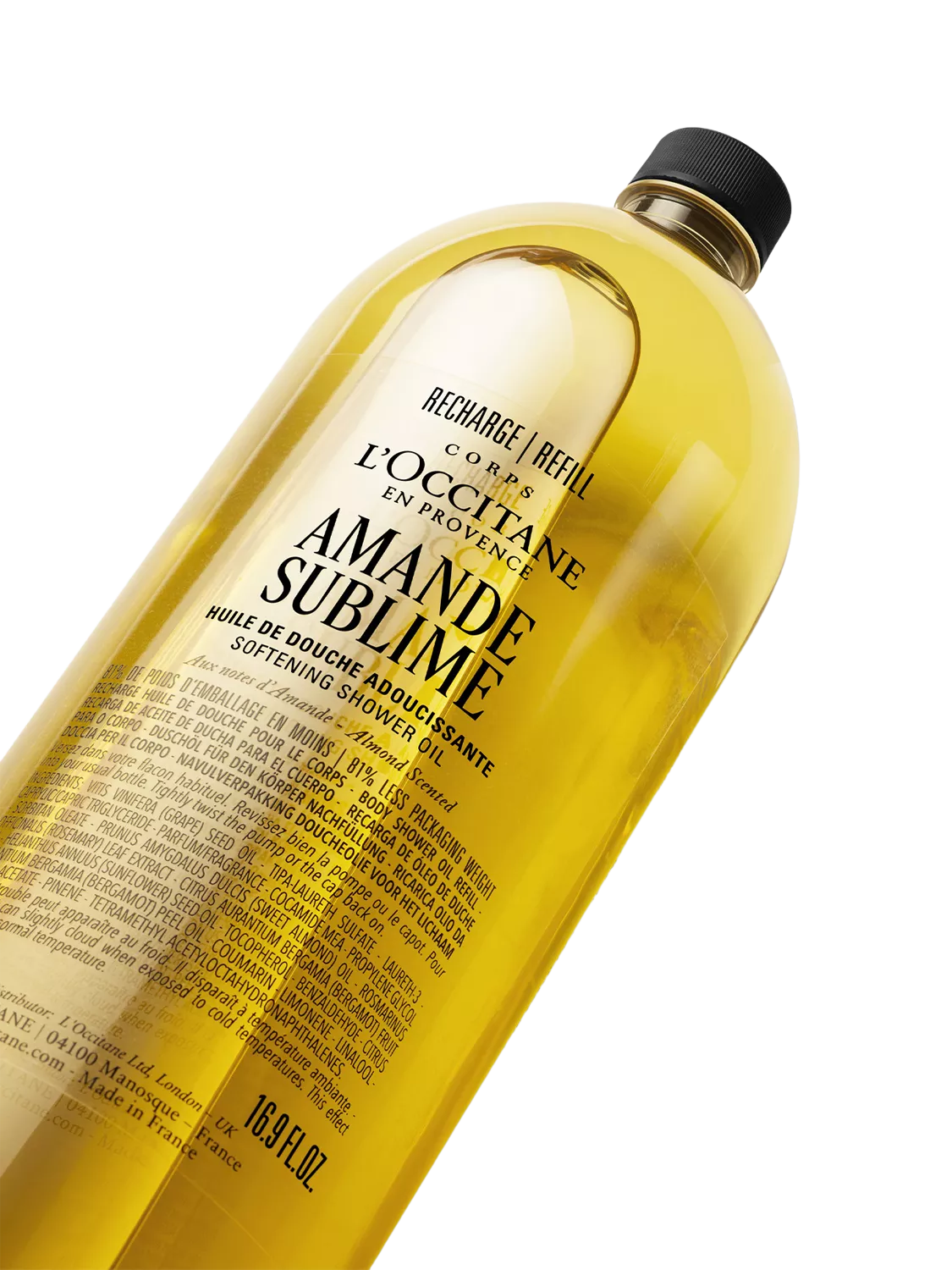 L'OCCITANE Almond Shower Oil 500ml, imported from the UK