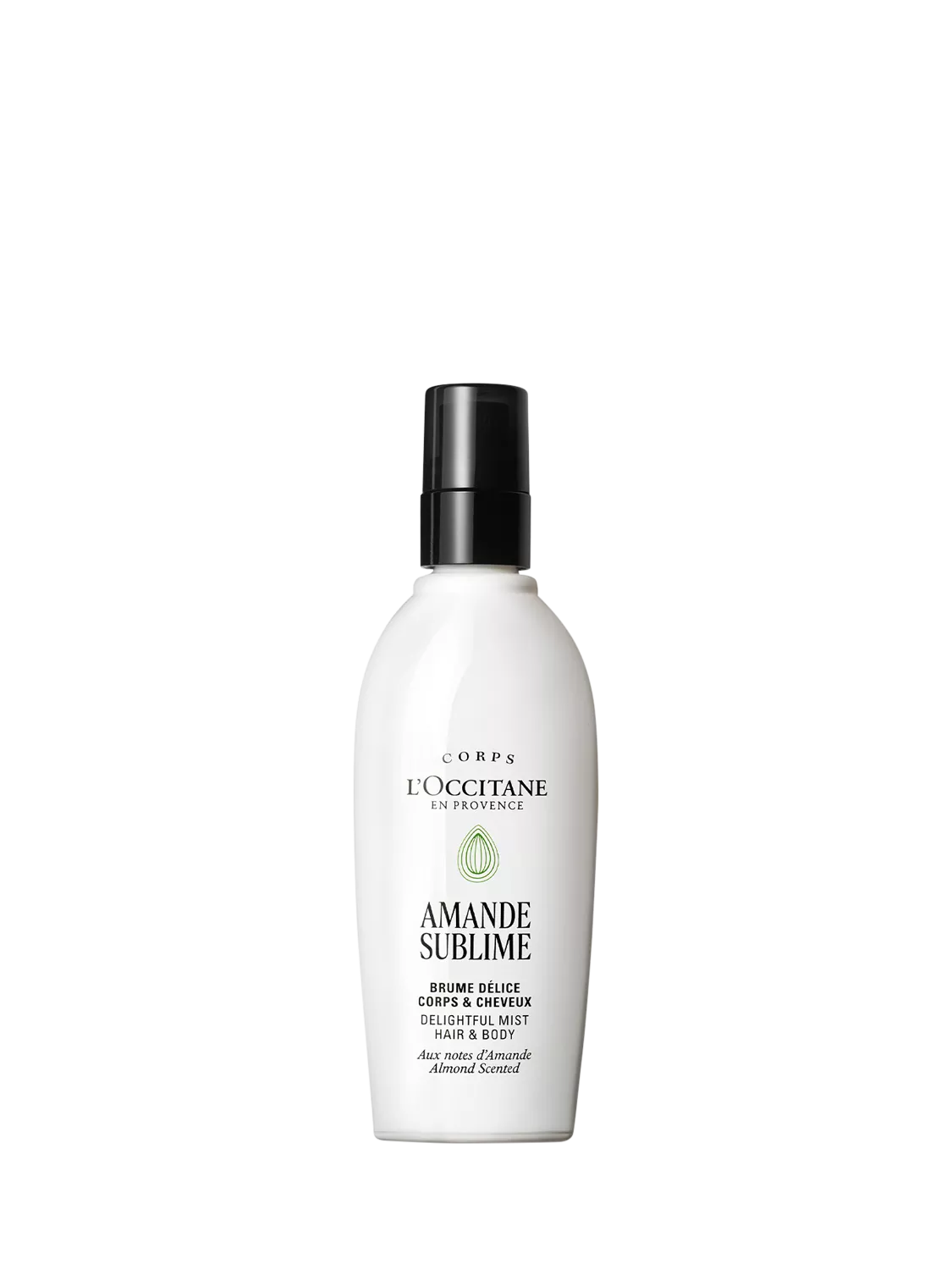 L'OCCITANE Almond Delightful Hair & Body Mist 100ml (British brand)