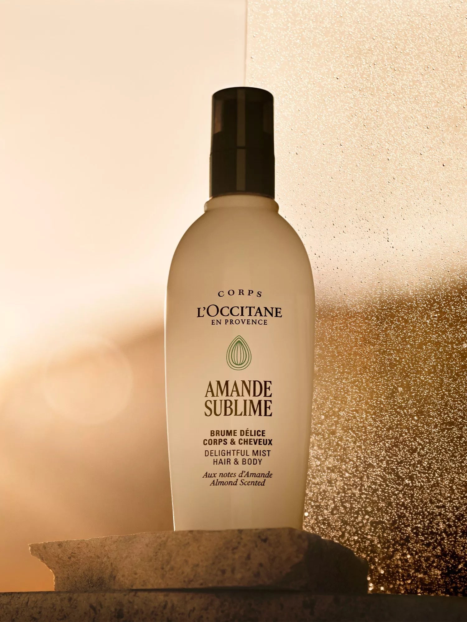 L'OCCITANE Almond Delightful Hair & Body Mist 100ml (British brand)