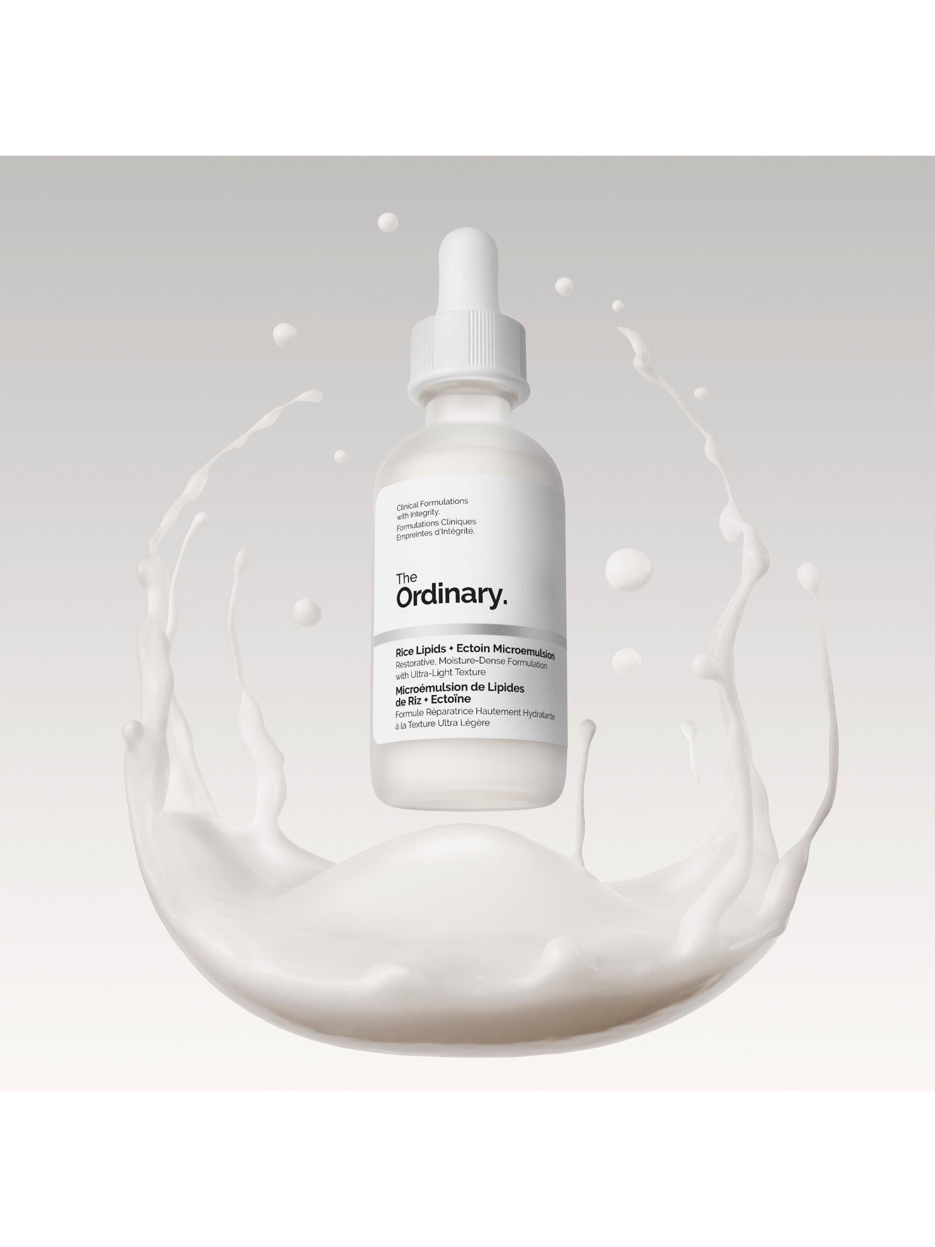 The Ordinary Rice Lipids + Ectoin Microemulsion moisturiser 120ml, imported from the UK