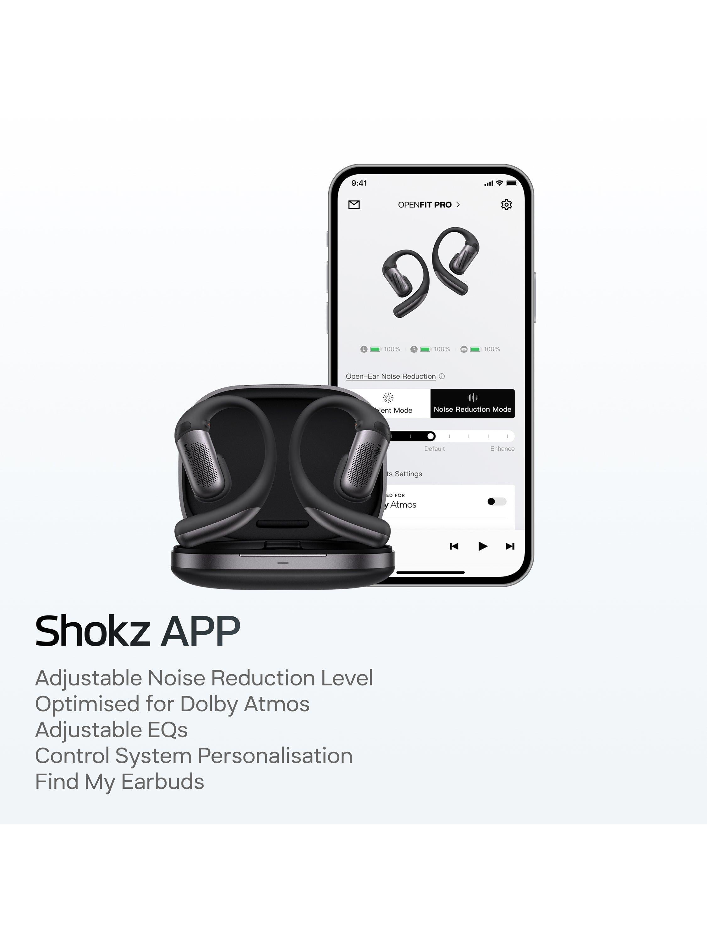 Shokz OpenFit Pro open-ear true wireless headphones - British product