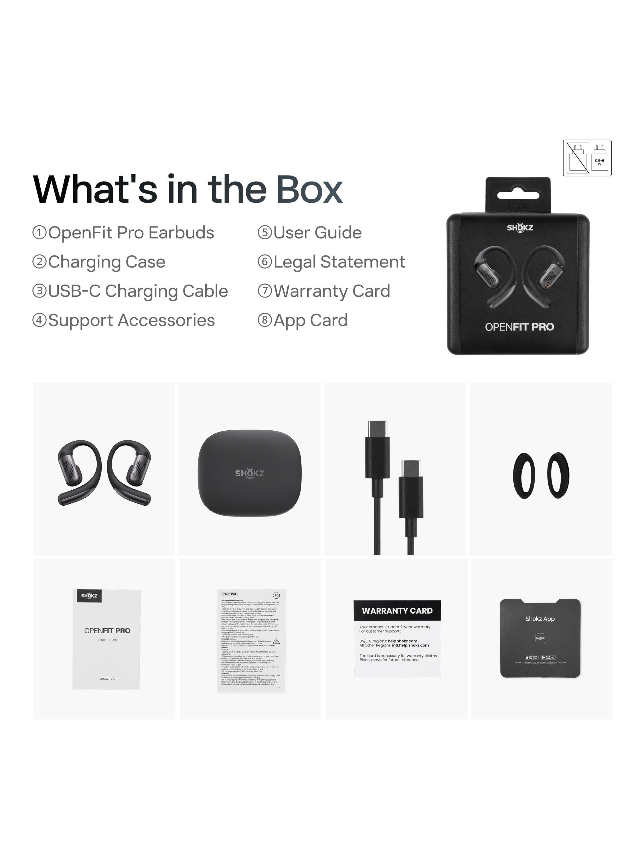 Shokz OpenFit Pro open-ear true wireless headphones - British product