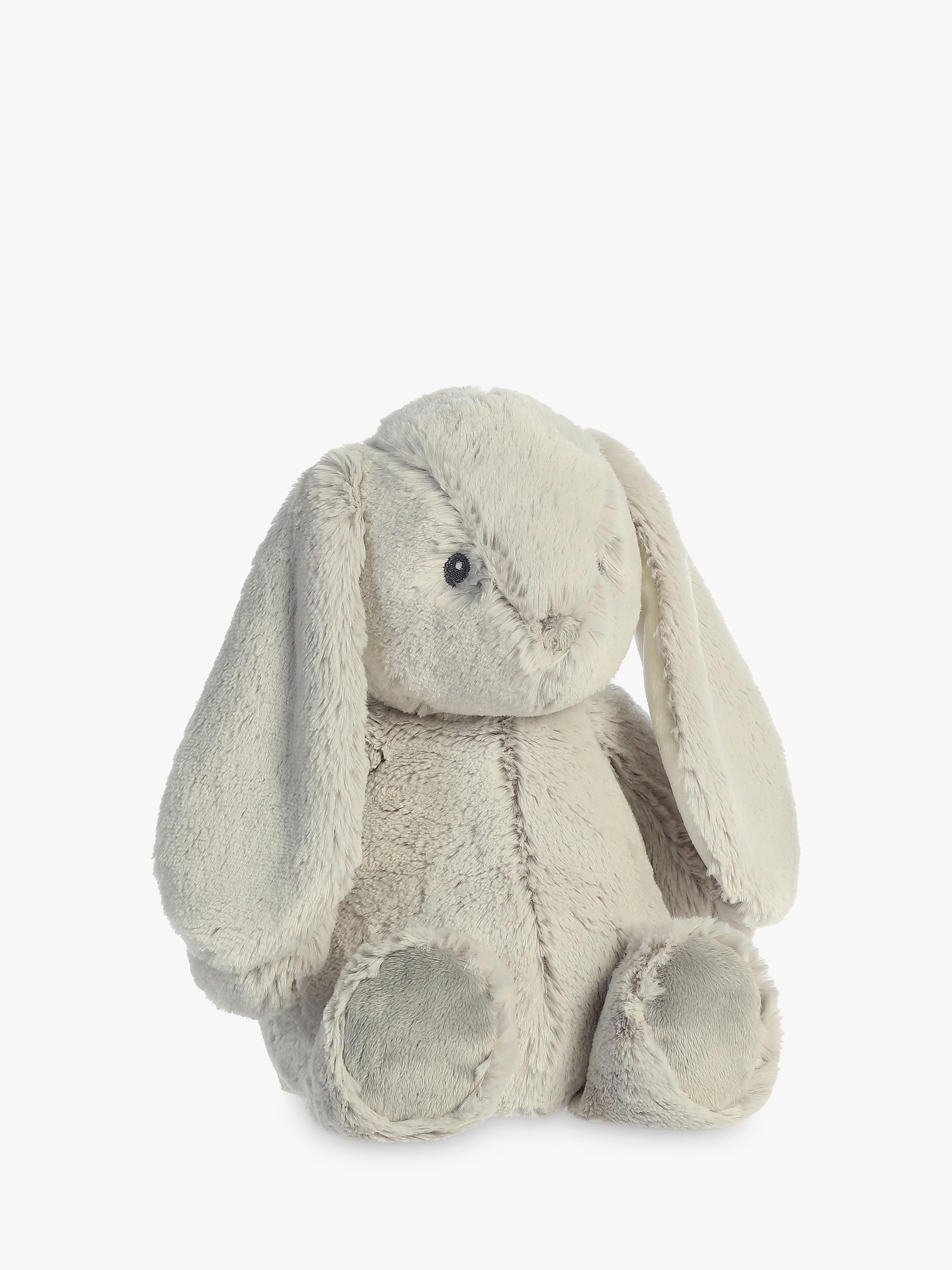 Aurora World grey rabbit soft toy 12.5in, imported from the UK