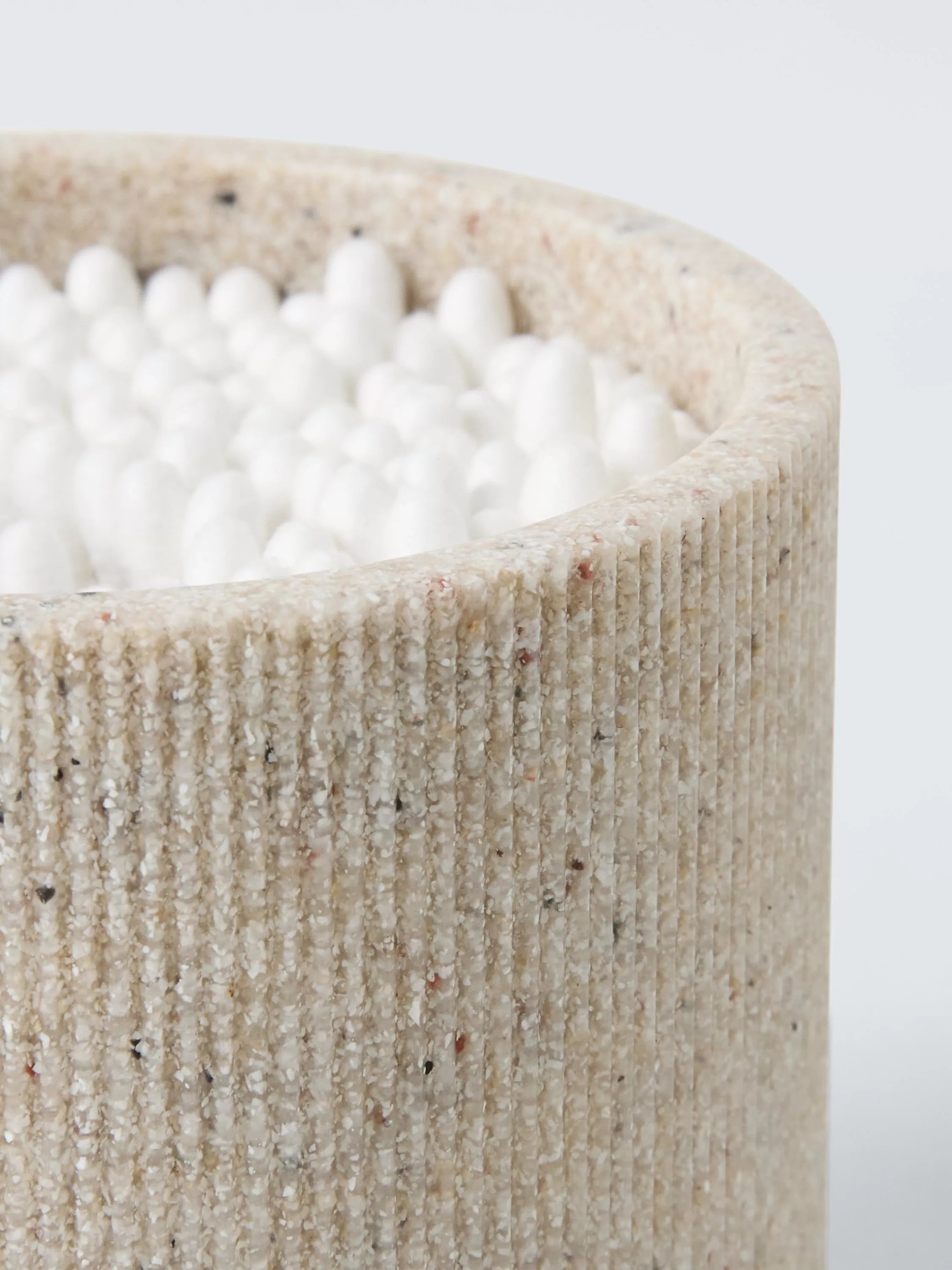 John Lewis Dune canister with lid natural sand - British product