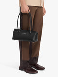 MM6 Maison Margiela Bauletto leather shoulder bag black (British brand)