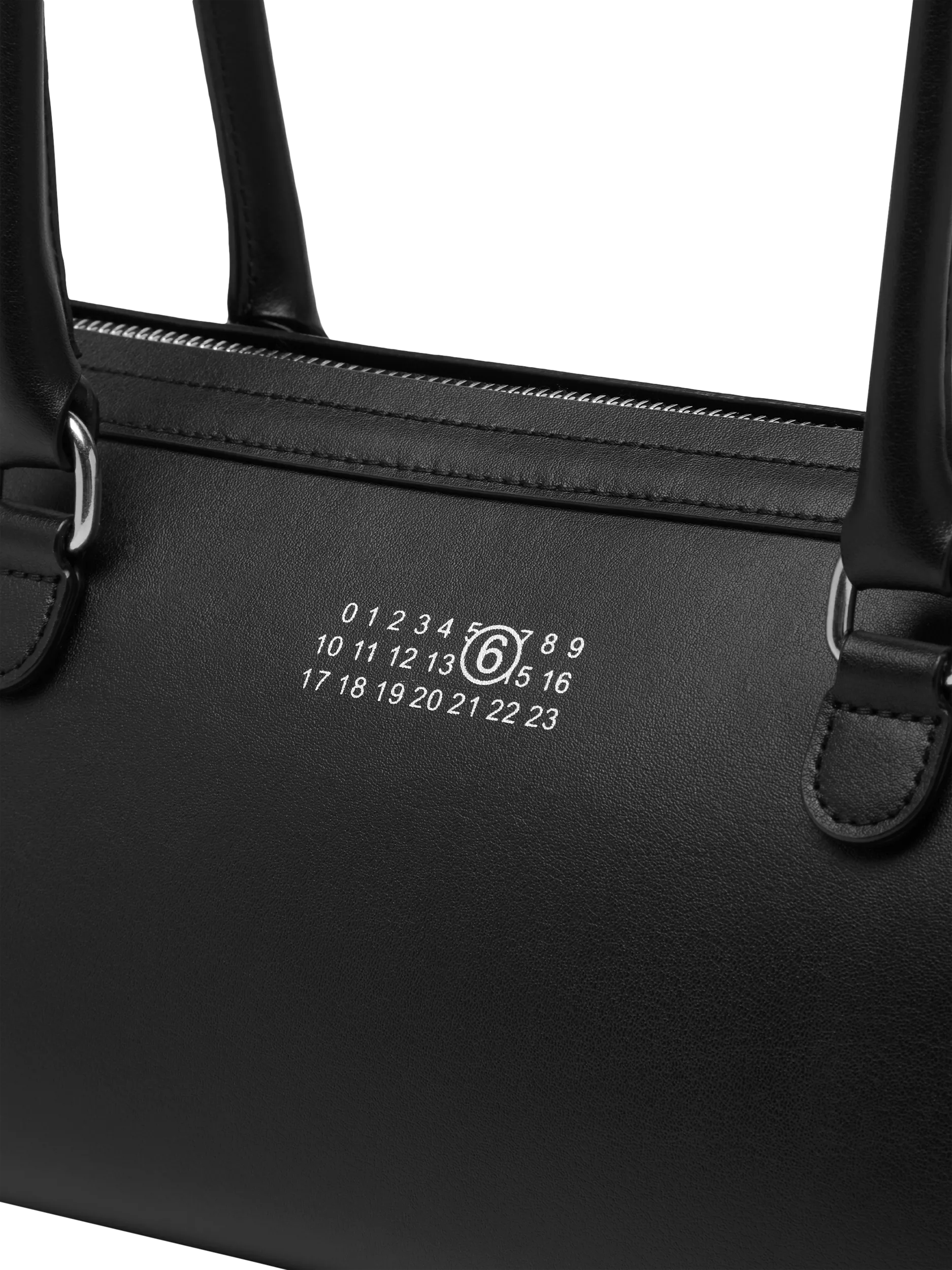 MM6 Maison Margiela Bauletto leather shoulder bag black (British brand)
