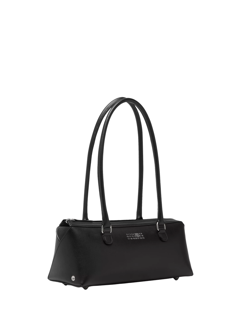 MM6 Maison Margiela Bauletto leather shoulder bag black (British brand)