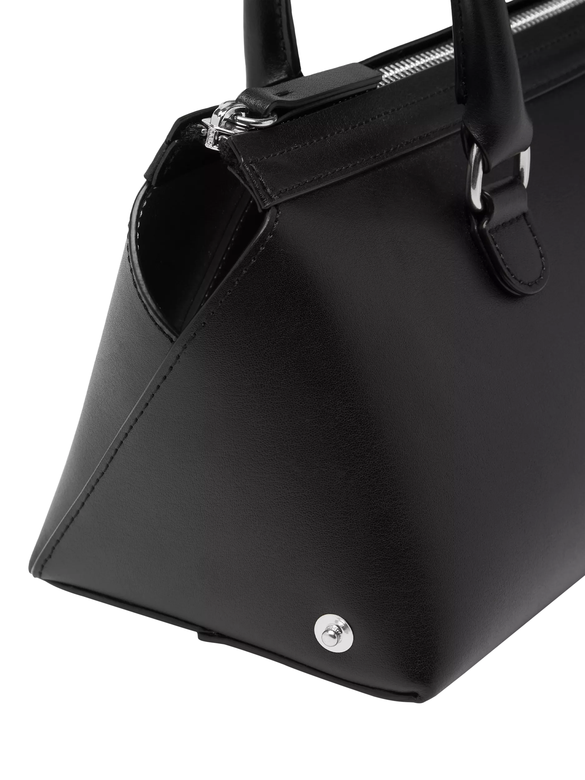 MM6 Maison Margiela Bauletto leather shoulder bag black (British brand)