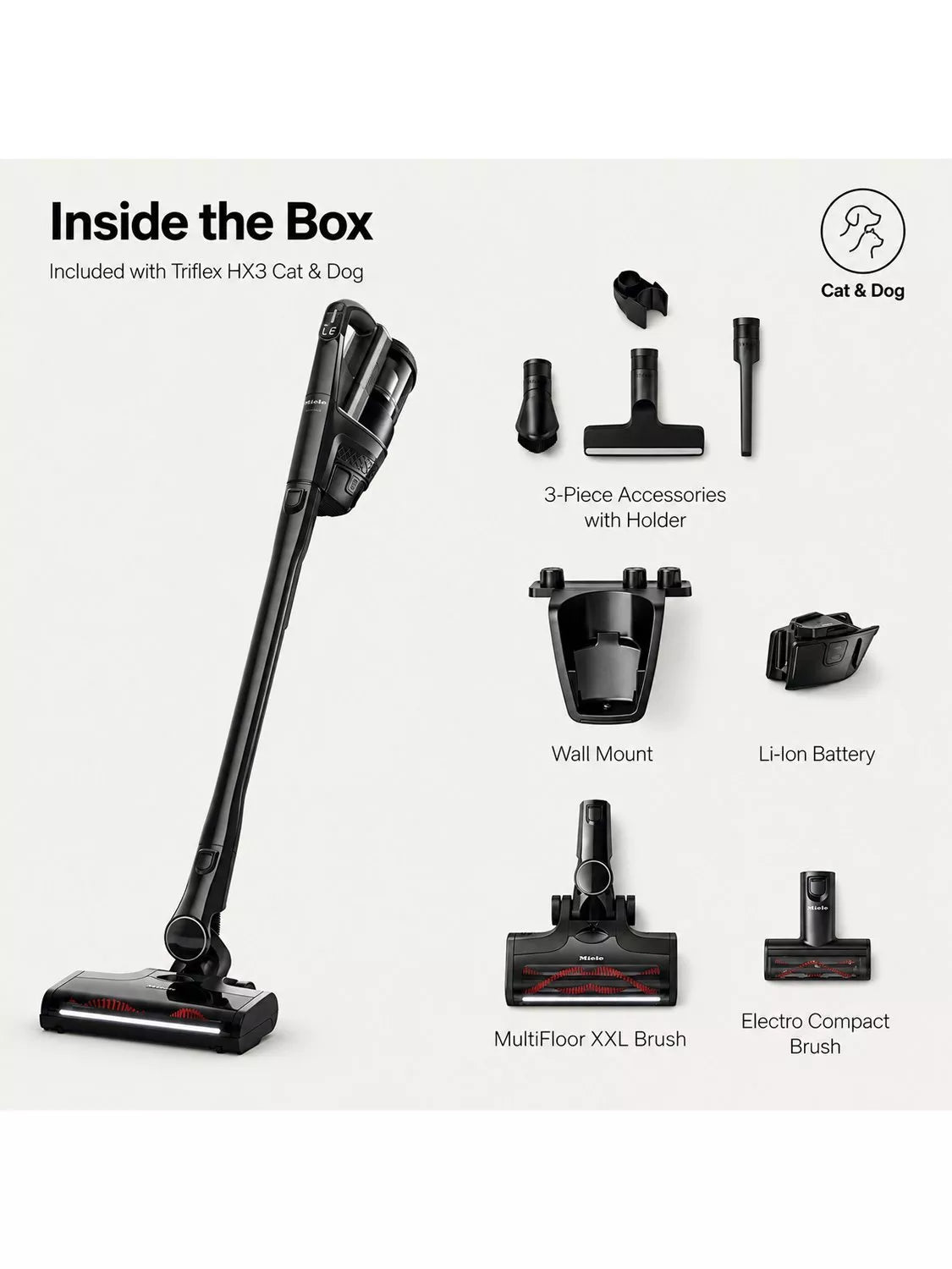 Miele Triflex HX3 cordless vacuum cleaner - British product