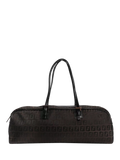 Pre-loved Fendi Zucca canvas top handle bag brown (British brand)