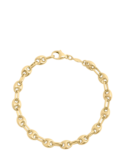 John Lewis LARNAUTI Marina Chain Bracelet Gold 185mm- Buy online at McGrocer