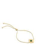 LARNAUTI green onyx slider bracelet gold, imported from the UK