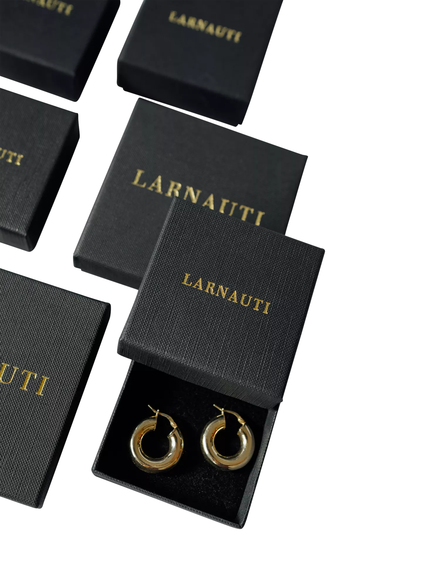 LARNAUTI cross hatch textured gold bangle, imported from the UK