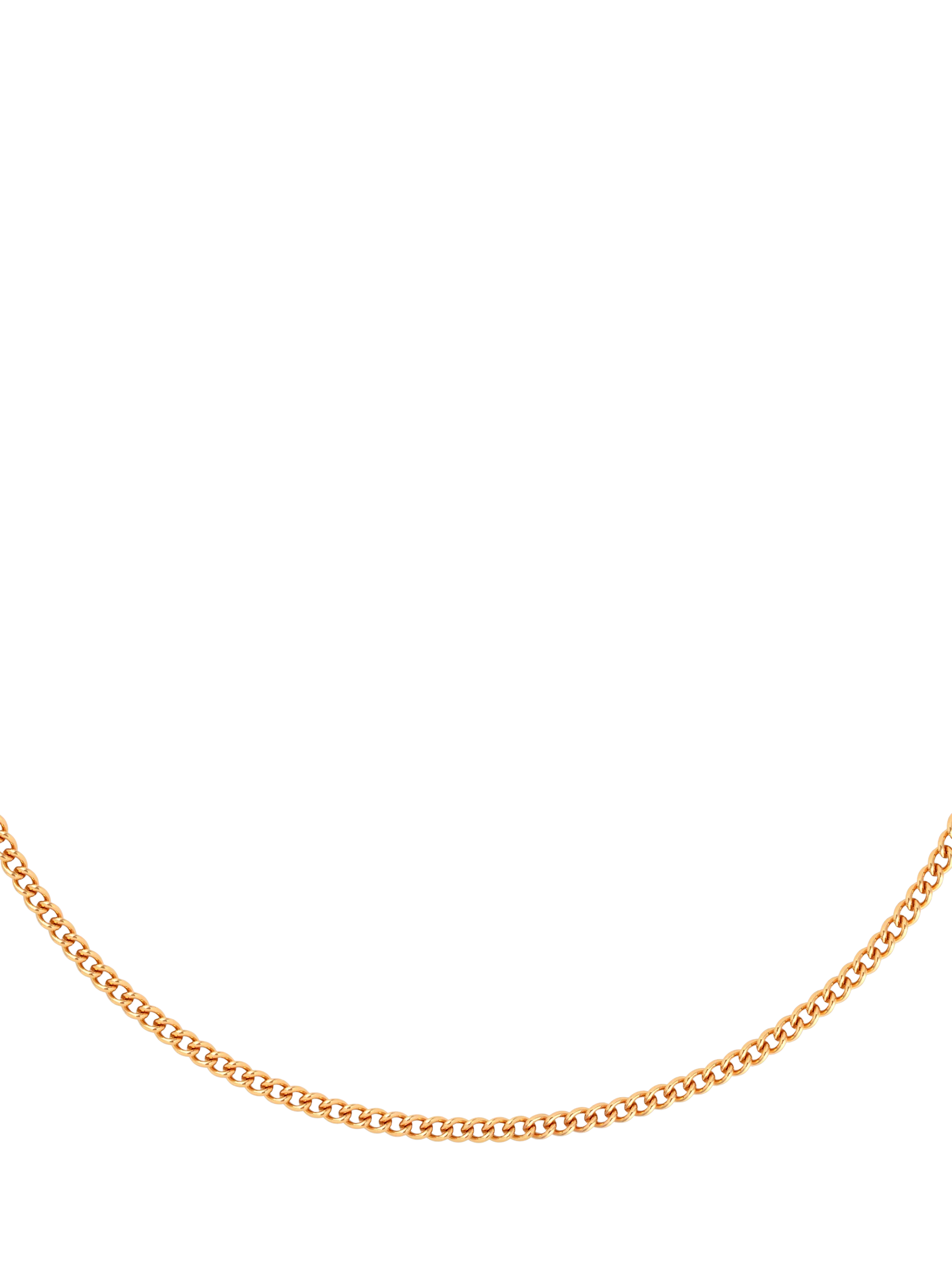 Astrid & Miyu bold curb chain necklace 50cm - British product