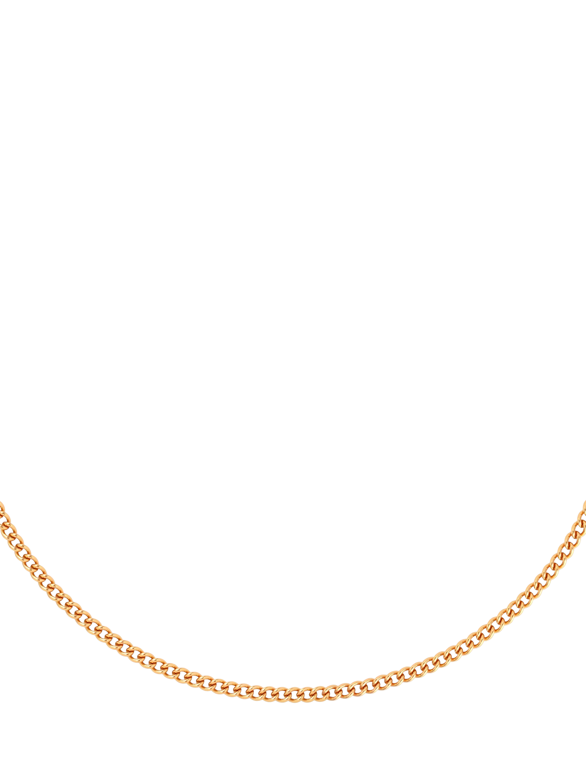 Astrid & Miyu bold curb chain necklace 50cm - British product