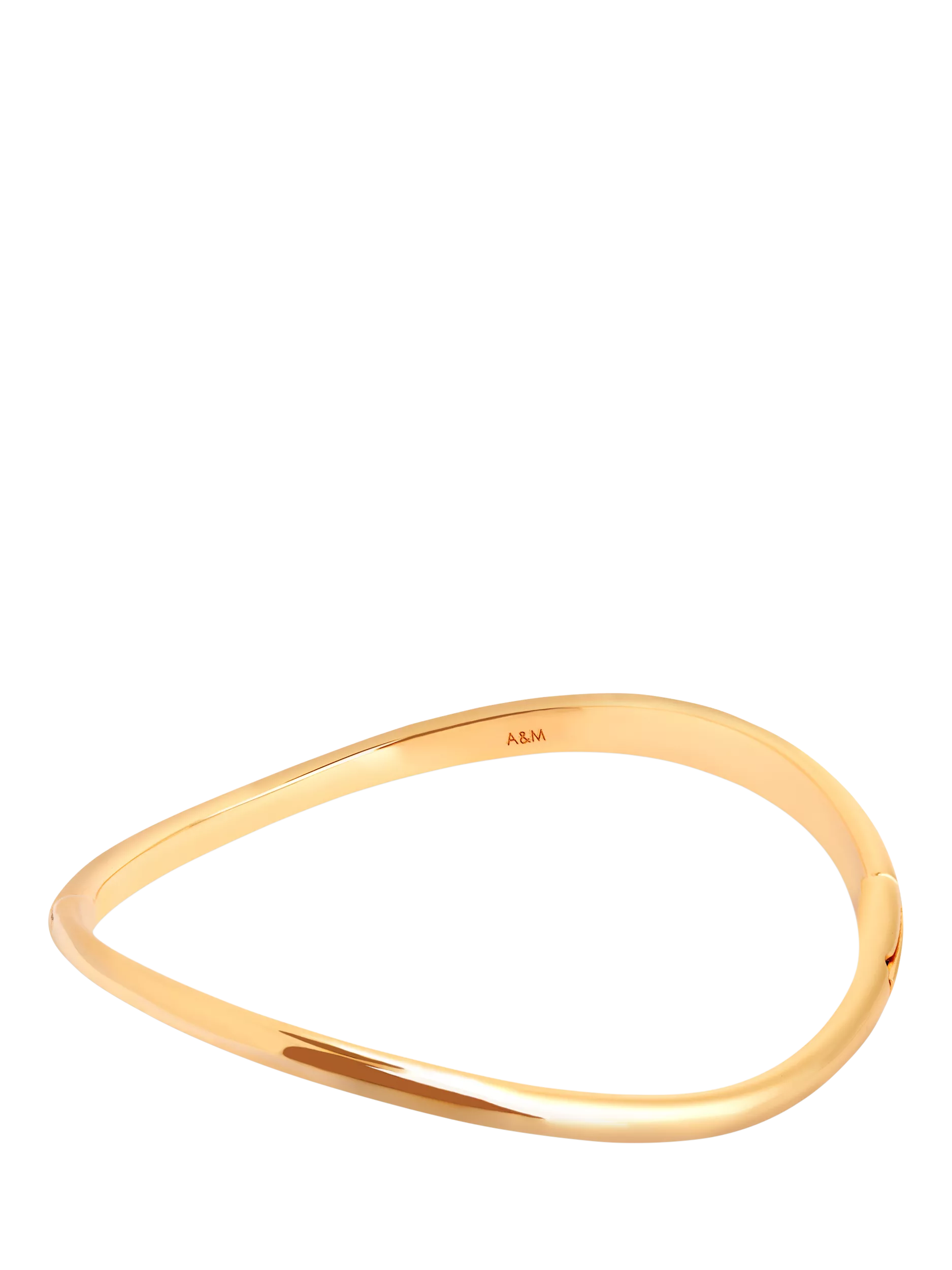 Astrid & Miyu gold wave bangle from UK - British product