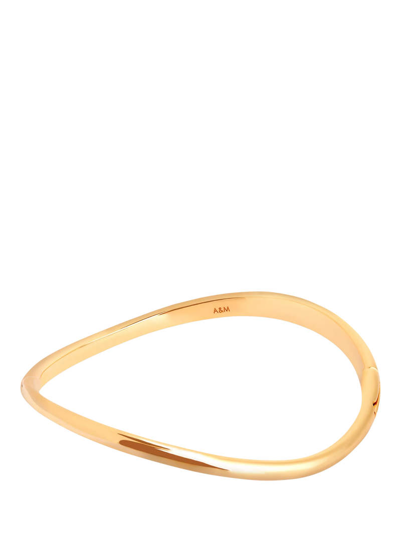 Astrid & Miyu gold wave bangle from UK - British product