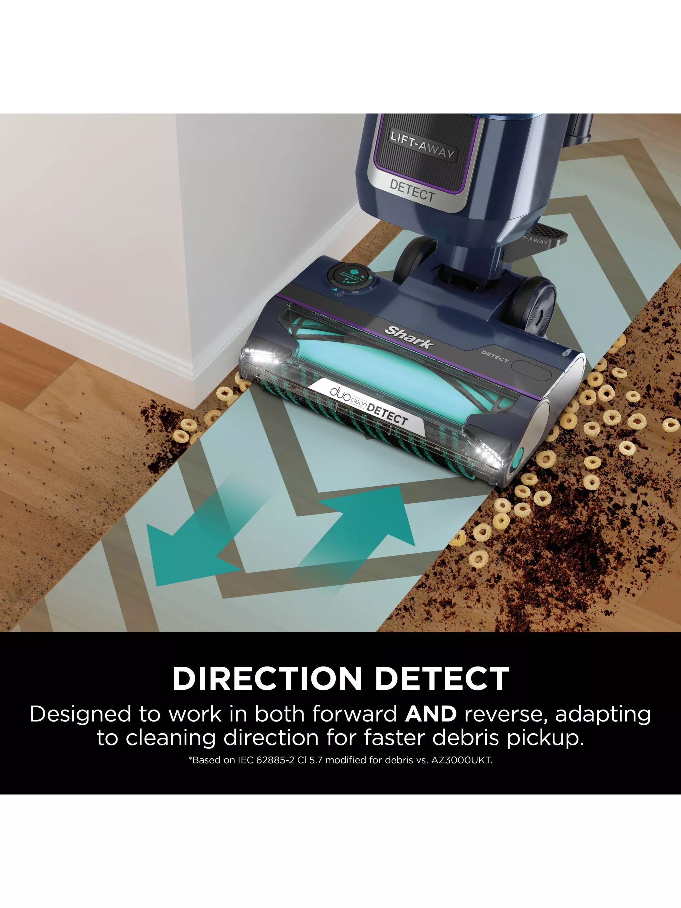 Shark Detect XL vacuum cleaner Deep Navy/Silver, imported from the UK
