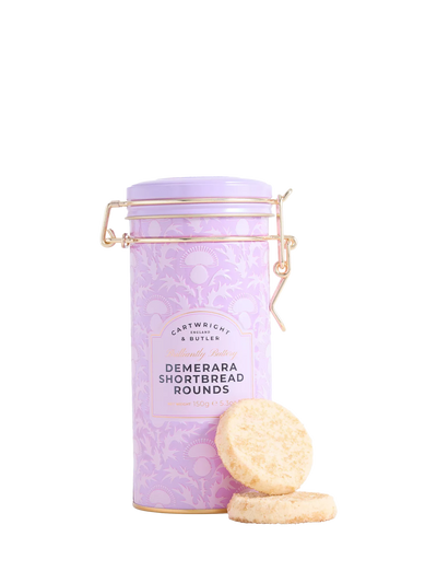 John Lewis Cartwright & Butler Demerara Shortbread Rounds Tin 150g- Buy online at McGrocer