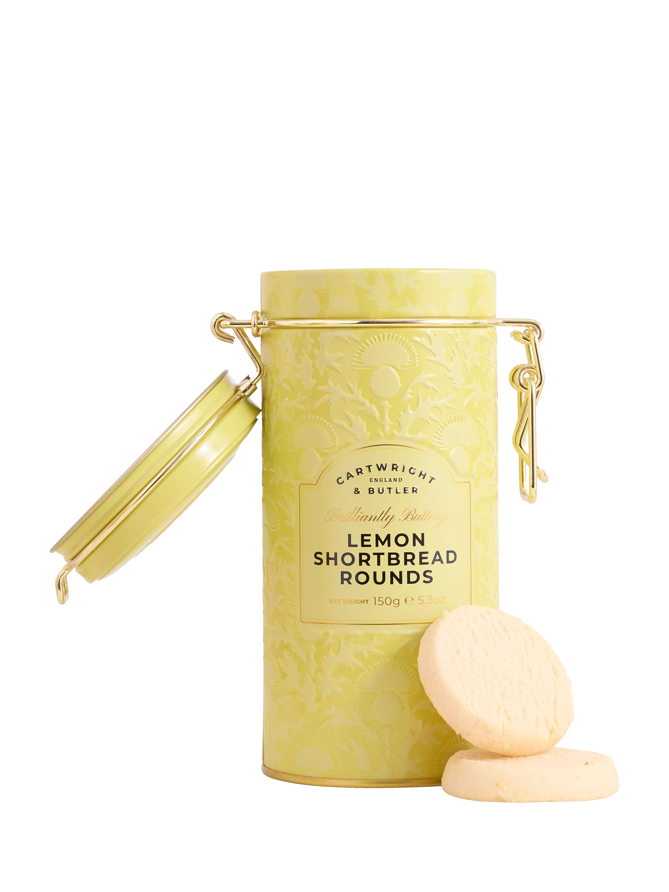 Cartwright & Butler Lemon Shortbread Rounds 150g - British product