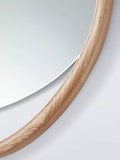 John Lewis round wall mirror 68cm oak (British brand)
