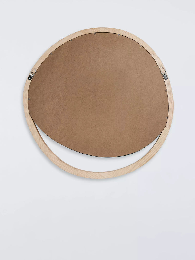 John Lewis round wall mirror 68cm oak (British brand)